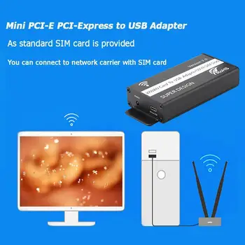 Комплекты кабелей-адаптеров PCI-E Mini PCI-E PCI Express Wireless Card-USB для компьютерных запчастей WindowsXP/Win 7/8/10 1