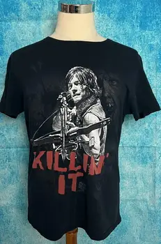 Мужская черная футболка с графическим принтом Walking Dead “Killing It” Дэрила Диксона Sz L 1
