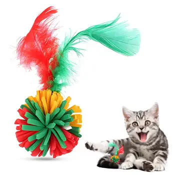 Надувные шарики для кошек, креативная Красочная Интерактивная игрушка, устойчивая к укусам, Жевательная игрушка, товары для домашних животных, свободно катающиеся кошачьи шарики, зоотовары 2