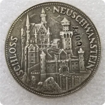Немецкая Императорская Монета- Медаль Баварии Кенига Людвига II Баварского 2