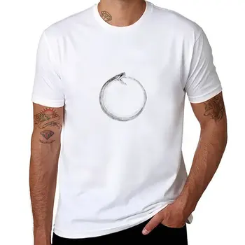 Новая футболка Ouroboros, белые футболки для мальчиков, эстетичная одежда, мужская хлопковая футболка