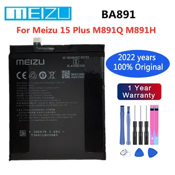 Новый 100% Оригинальный 3500 мАч BA891 Для Meizu 15 Plus 15 + MeiLan 15Plus M891Q M891H Смарт-Аккумулятор для Мобильного Телефона Bateria 1