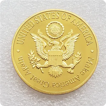 Памятная Монета 16-го Президента США Авраама Линкольна, Позолоченная Коллекция Сувенирных Произведений Искусства 2