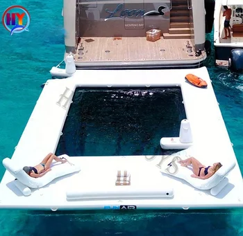 Плавающая надувная лодка бассейн с сеткой для плавания в море Плавательный бассейн надувной морской бассейн с сеткой