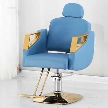 Лучшая цена Барный стул из массива светлой роскоши Северной Европы, Вращающийся американский высокий стул, Модный барный стул, современный высокий стул с простой спинкой ~ Мебель > Qrcart.ru 11
