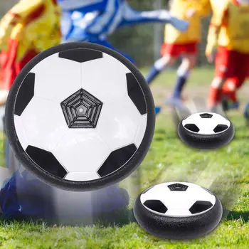 Светодиодный Свет Air Power Soccer с Пенопластовым Бампером Hover Футбольный Мяч Hover Soccer Disc Игрушка Музыкальная На Батарейках для Детей Ясельного возраста 1