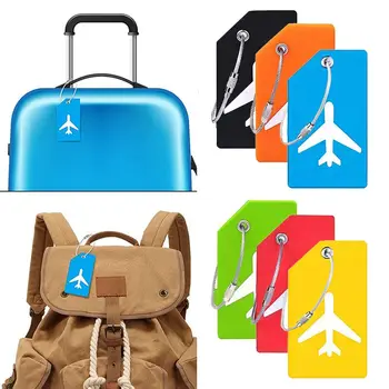 Силиконовая багажная бирка, новая мягкая 6-цветная именная бирка для багажа, посадочный талон для мужчин 1