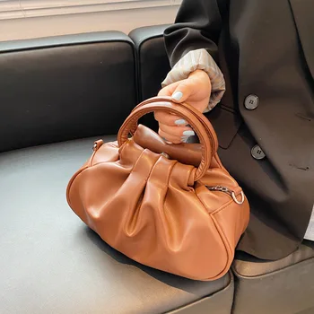 Лучшая цена женская внешнеторговая простая элегантная банкетная сумка для отдыха с рюшами для всех видов досуга, сумка через плечо ~ Багаж и сумки > Qrcart.ru 11