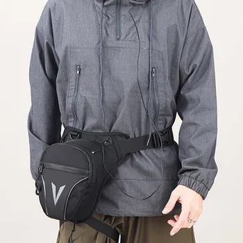 Сумка для бега, нагрудная сумка для ног с V-образным рисунком, многоцелевая водонепроницаемая сумка-слинг для ежедневного использования мужчинами. 1