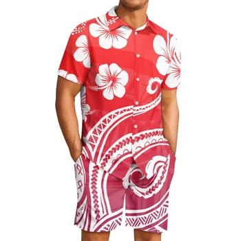 Лучшая цена Одежда для пары Полинезийский Тонга Гавайский Фиджи Гуам Самоанский Понпеи Племенные Костюмы С Татуировками Женское Платье Подходящая Мужская Рубашка Пляжная Вечеринка ~ Влажный воск > Qrcart.ru 11