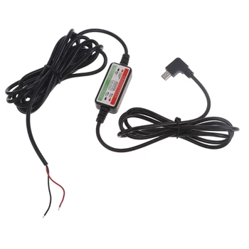 Универсальный мини-USB для автомобильного видеорегистратора, навигации, мобильных устройств -вход 12 В-24 В 2
