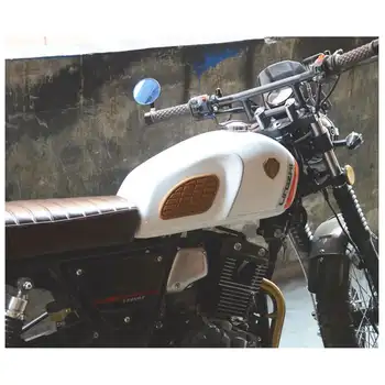 Универсальный ретро мотоцикл Cafe Racer, газовый топливный бак, Резиновая наклейка, протектор, Наколенник, накладка на рукоятку, Наклейка для мотоцикла Ducati 1