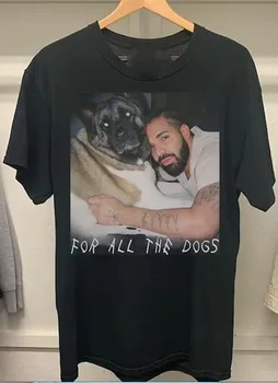 Футболка с изображением Дрейка Для всех собак Футболка с надписью Drake New Album, черная S-4XL ZZ1099, с длинными рукавами