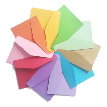 Цветной Конверт для хранения Членской карточки на Заказ, Розовый Конверт, Креативный Пустой Маленький Конверт 1