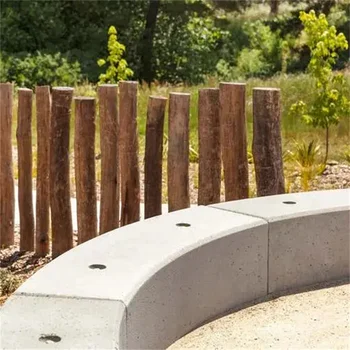 Цементное сборное ограждение дерево наружный диаметр колена 2 метра пластиковая форма камень дорожная линия дуга придорожный камень 1