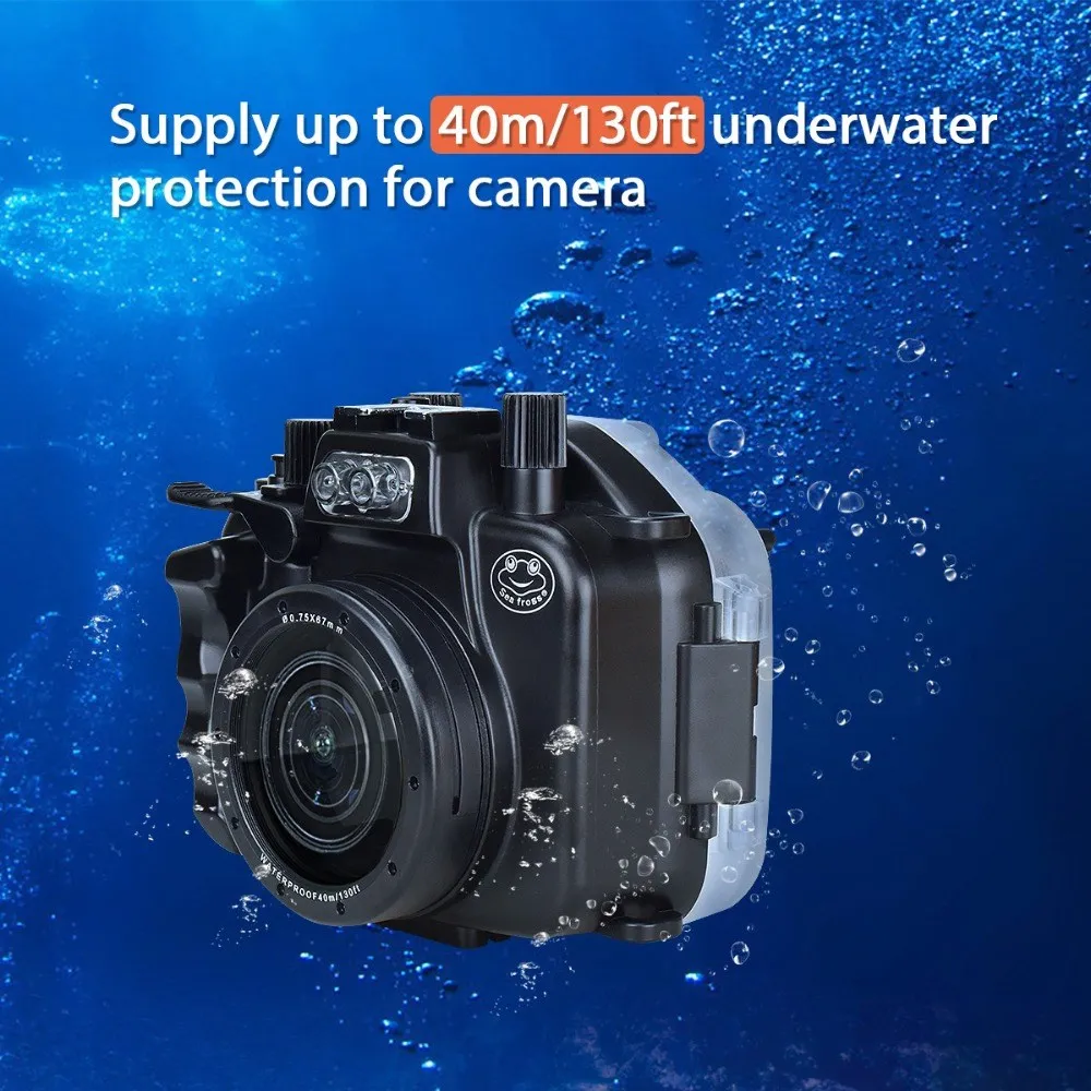 Водонепроницаемый Корпус Чехол для камеры Canon EOS M5 18-55 мм Фотография Под Водой 40 м Свободное Погружение Необходимое Наружное Оборудование Изображение 1