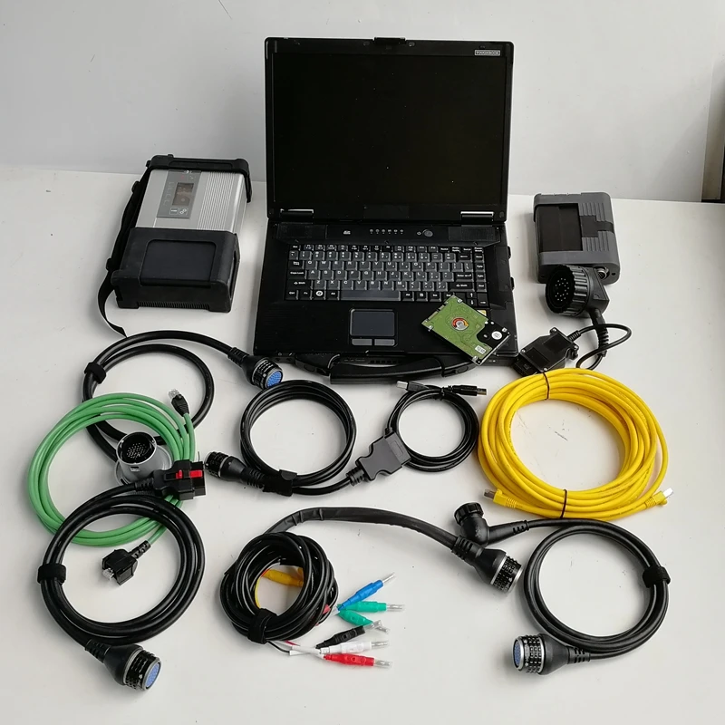 Полный комплект инструментов автоматической диагностики, Сканер Icom A2 B C MB Star C5 SD Connect CF52 8400 4G, Жесткий диск Toughbook для ноутбука. Изображение 1