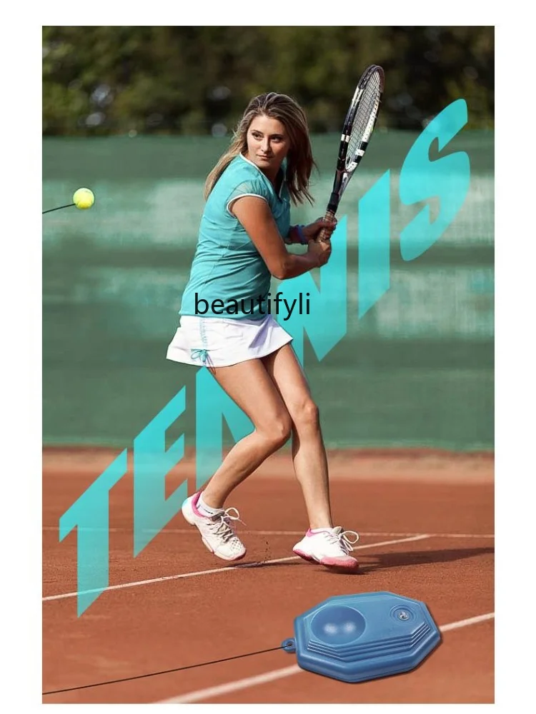 Теннисный Тренажер Для Одиночной Игры с Линией Отскока, Артефакт Для Самообучения, Костюм Для Теннисных Ракеток Для Начинающих Студентов колледжа Изображение 1
