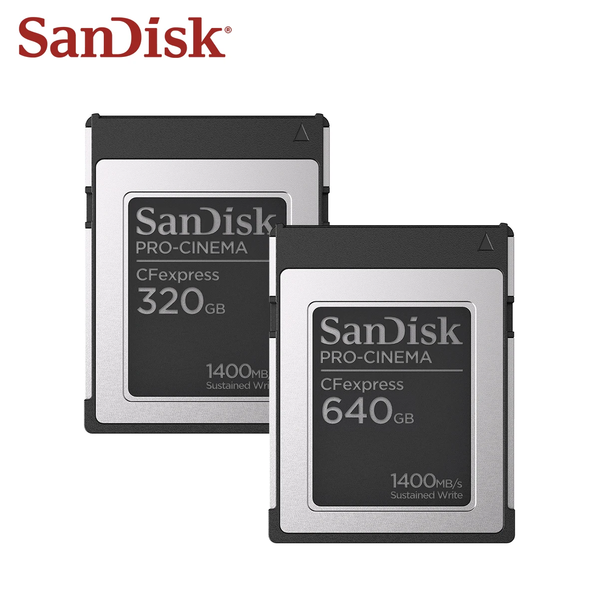 Поддержка карт памяти SanDisk CFexpress 8k ultra HD Shoot Max 1700 Мб/с Карты CF Type B 320 ГБ 640 ГБ Профессиональная Камера CFe Card Изображение 1