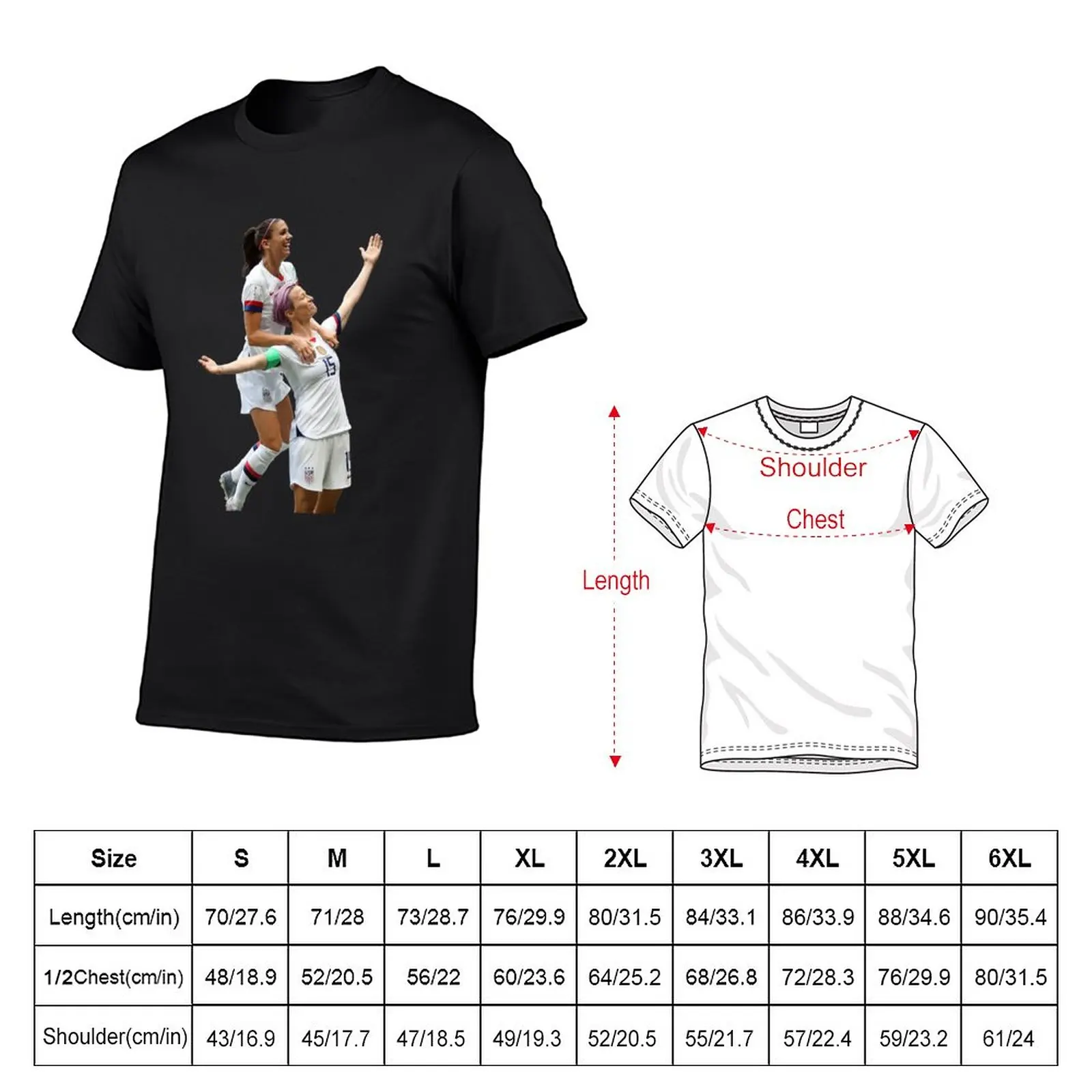 Новая футболка Алекса Моргана и Меган Рапино, корейские модные футболки для любителей спорта, мужские футболки с графическим рисунком, забавные Изображение 1