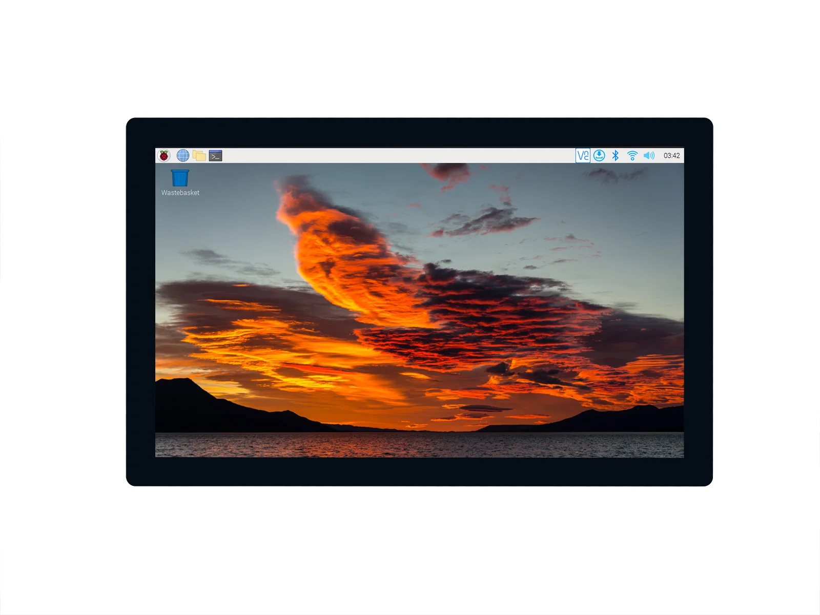 Waveshare Raspberry Pi 9-дюймовый QLED-дисплей с квантовыми точками, 1280 × 720, панель из закаленного стекла, интерфейс HDMI, широкая цветовая гамма Изображение 1