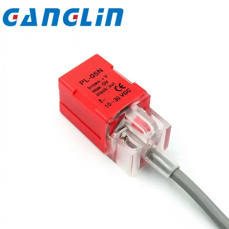 Interruptor de proximidad de Metal de1piezas, PL-05N/2 NPN normalmente  tres cables con una longitud de aproximadamente 1,1 metr Изображение 1
