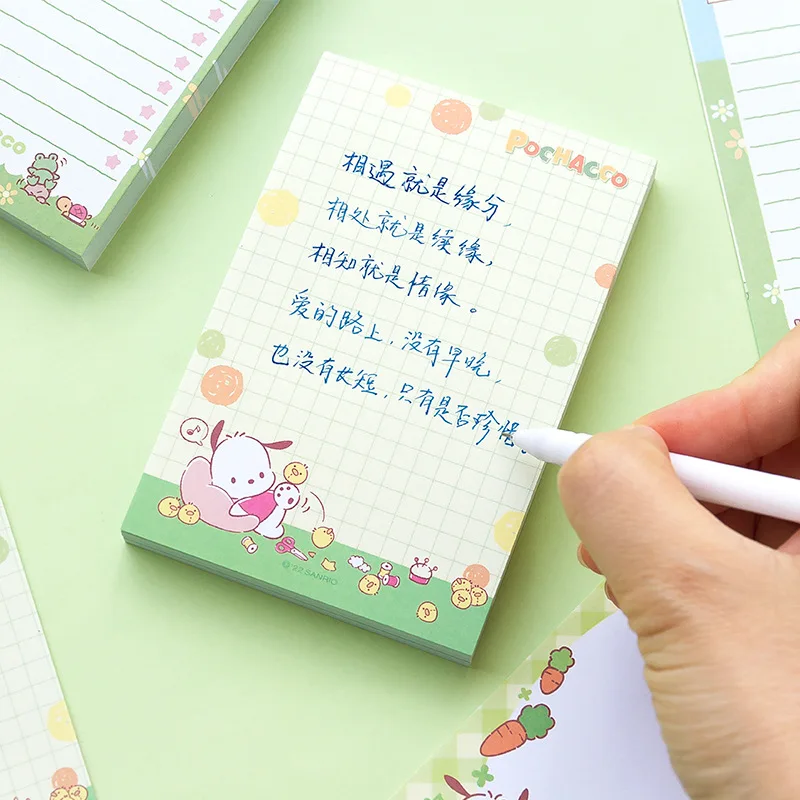 Sanrio Notes Блокнот Kuromi Melody, Цветная бумага, кирпичи, Памятки для студентов, Черновик, комментарии, бумага для заметок Оптом Изображение 2