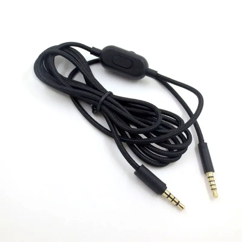 Портативный кабель для наушников длиной 2 м, аудиокабель для наушников Logitech GPRO x G233 G433, аксессуары для гарнитуры Изображение 2