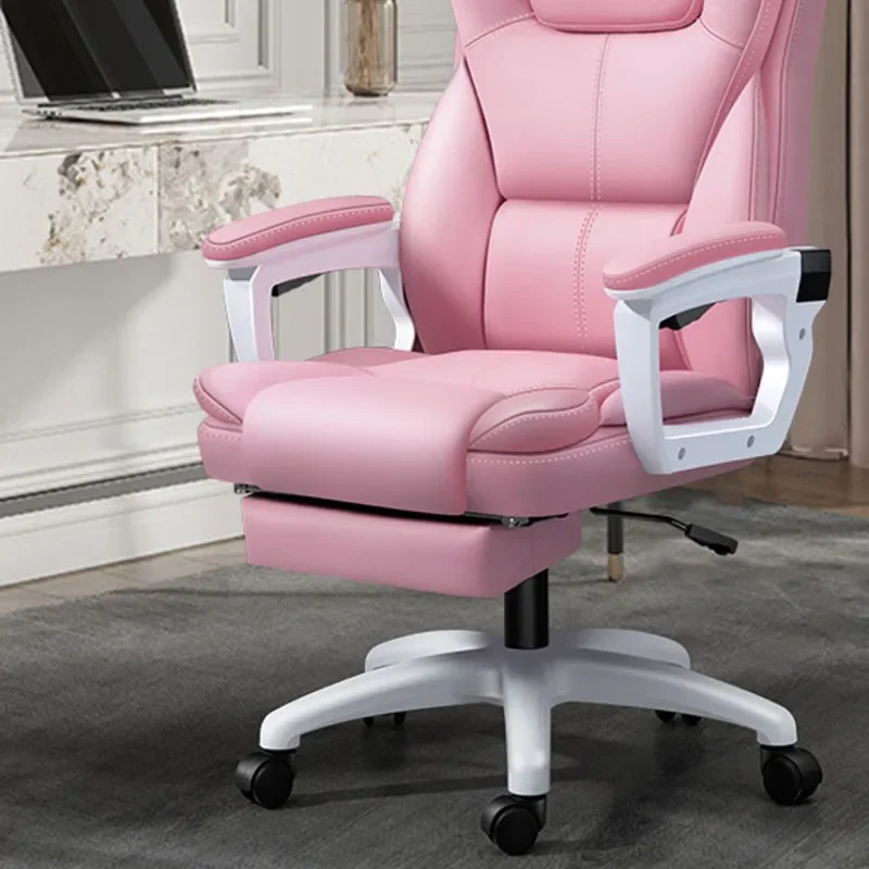 Офисные стулья с кожаной подушкой, напольное кресло для гостиной, кресло для игр, обеденные офисные стулья, компьютерные шезлонги, Римская мебель Изображение 2