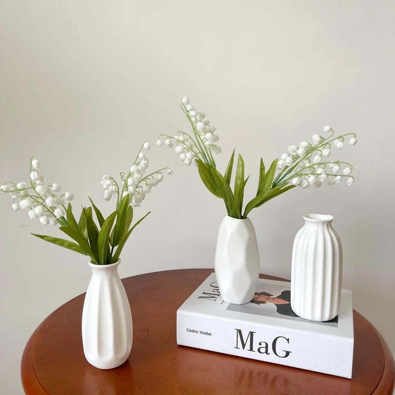 Маленькие вазы, Мини-вазы для цветов для домашнего декора в стиле бохо, Современный декор из травы для кухни гостиной, Ваза для центрального украшения Изображение 2
