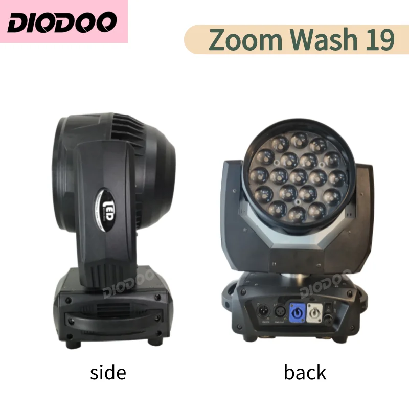 0 Налог 1 ~ 10шт Zoom Lyre Wash Dmx512 19X15 Вт Led Wash Zoom Rgbw Движущийся Головной Свет Сценический Прожектор Dj Огни Ночного Клуба Disco Wash Изображение 2