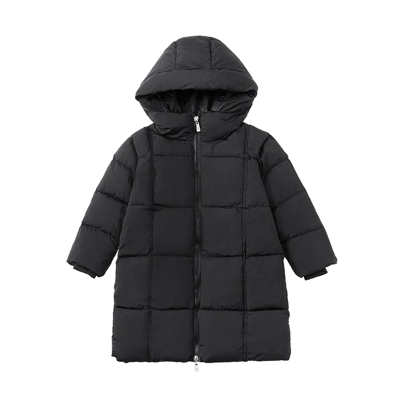 Пуховик для мальчиков, куртка, хлопковая верхняя одежда, ветрозащита 2023 года В наличии, Утепленная бархатная зимняя теплая лыжная одежда, детская одежда Изображение 2