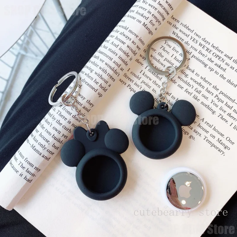 Disney Mickey Minnie Mouse для Apple Airtag Case Мягкий Защитный чехол От царапин Airtag Anti-потерянный Защитный Чехол Брелок Изображение 2