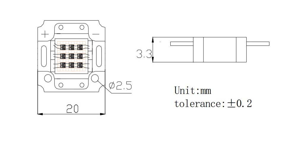 R1C тип epileds 10 Вт Желтый светодиод, используемый для точечного светодиодного освещения Изображение 3