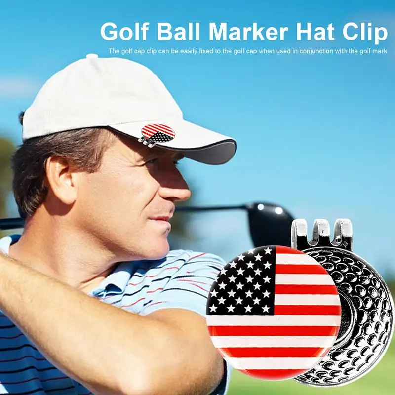 1 шт. Зажим для шляпы для гольфа из цинкового сплава, Магнитные зажимы для шляпы для гольфа с магнитом, гольф-грин, аксессуары для гольфа для маркерной метки Изображение 3