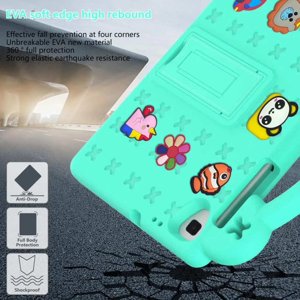 Детский Милый EVA Чехол Для Huawei MatePad SE 10.1 2022 T10 S T10S T8 Портативный Funda Для Honor Pad X8 LITE 7 X6 6 Tablet Capa Изображение 3