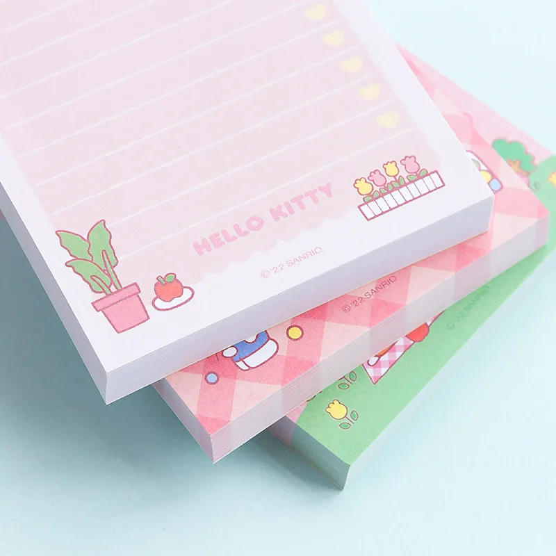 Sanrio Notes Блокнот Kuromi Melody, Цветная бумага, кирпичи, Памятки для студентов, Черновик, комментарии, бумага для заметок Оптом Изображение 3