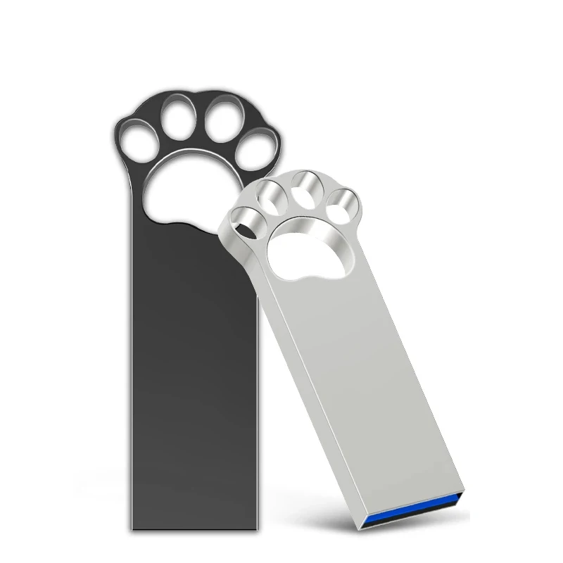 Металлический кошачий коготь USB 2.0 Флэш-накопитель 64 ГБ 32 ГБ Высокоскоростной Флеш-накопитель 16 ГБ Memory stick Бесплатный пользовательский логотип Креативный подарочный U-диск Изображение 3