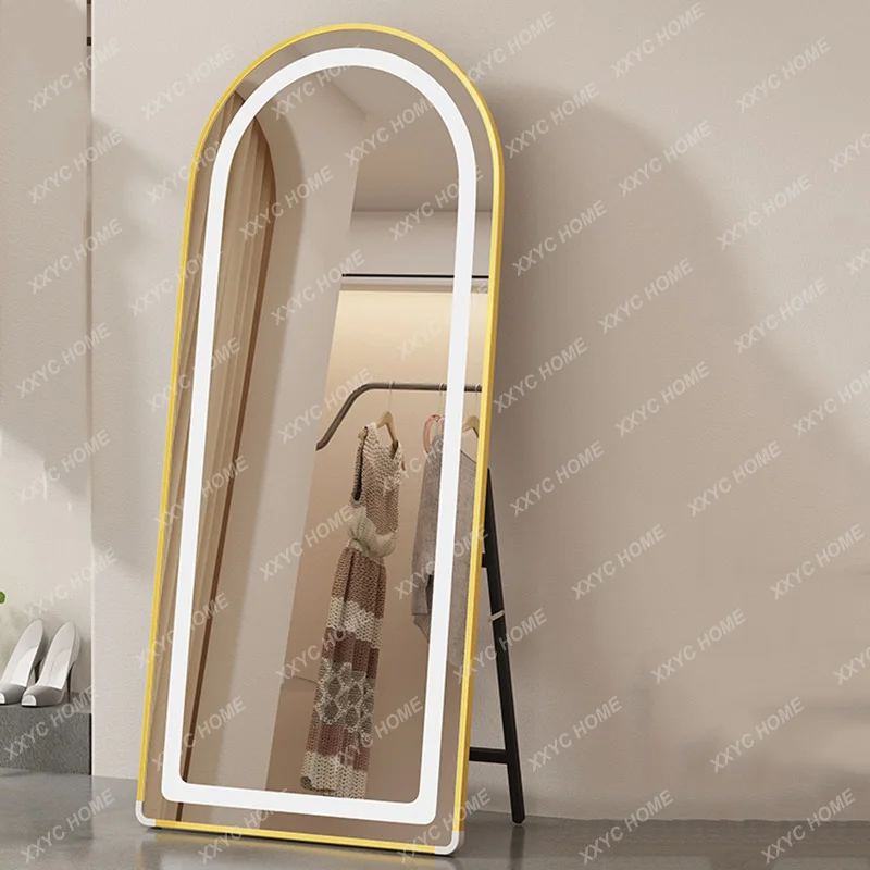 Светильник-дисплей Современное зеркало Nordic Organizer Art Полноразмерное Дизайнерское Зеркало в полный рост, Стоящее для украшения мебели для дома Lustra Изображение 3