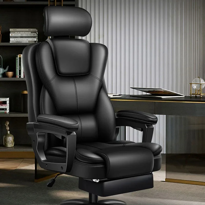 Офисные стулья с кожаной подушкой, напольное кресло для гостиной, кресло для игр, обеденные офисные стулья, компьютерные шезлонги, Римская мебель Изображение 3