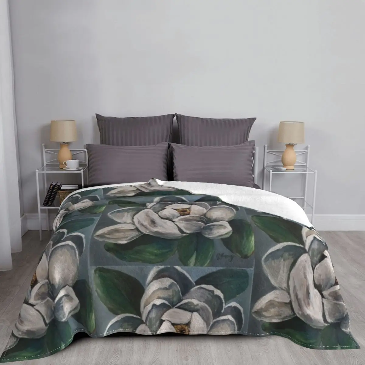 Фланелевые Одеяла с ворсом из Магнолии Изображение 3