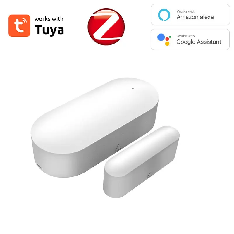 Умный WiFi датчик двери Tuya, датчики открытия / закрытия дверей, Совместимость с приложением Alexa Home Smar tLife, бесплатный индивидуальный логотип Изображение 3