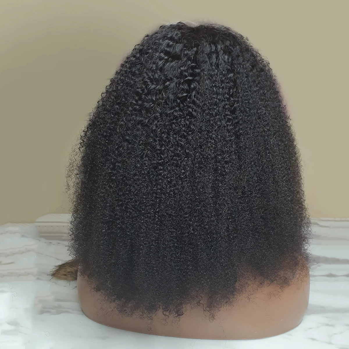 Афро кудрявые человеческие волосы HD кружевные парики-боб спереди для чернокожих женщин Изображение 3