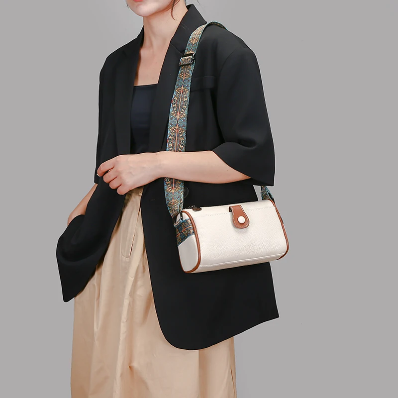 Сумки через плечо для женщин, 2023, Новая женская сумка из мягкой кожи, нулевой кошелек, модные универсальные сумки-мессенджеры для женщин Изображение 3