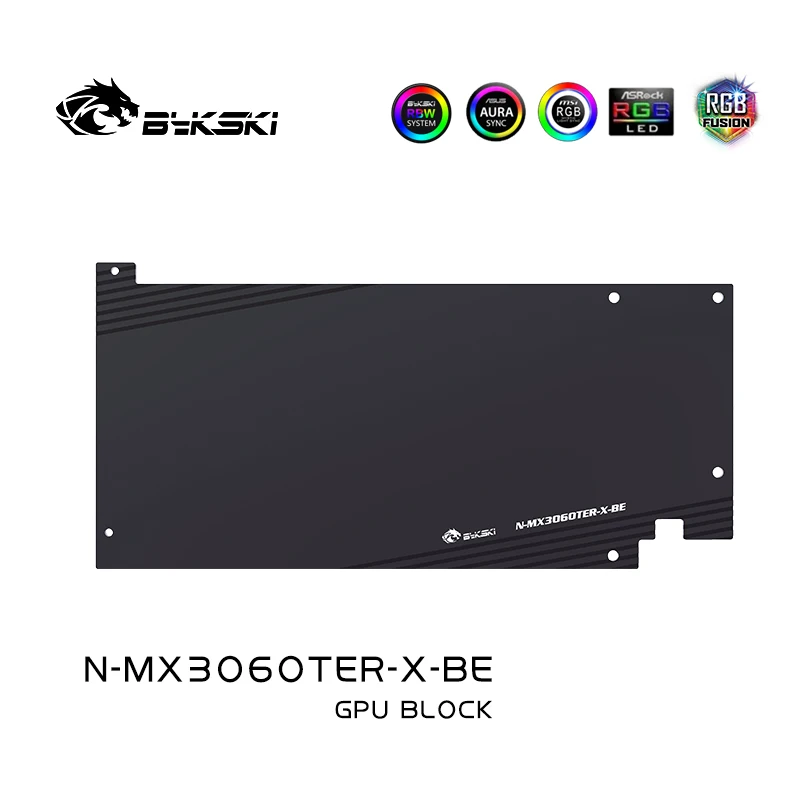 Водяной Блок Bykski 3060 Для Видеокарты MAXSUN GeForce RTX 3060 Terminator 12G, Радиатор Системы Жидкостного Охлаждения Изображение 4