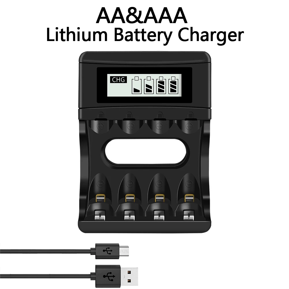 Батарея AAA 1,5 В Перезаряжаемая полимерная литий-ионная батарея 8800 МВтч Батарея AAA для мыши с дистанционным управлением, маленький вентилятор, Электрическая игрушка Изображение 4