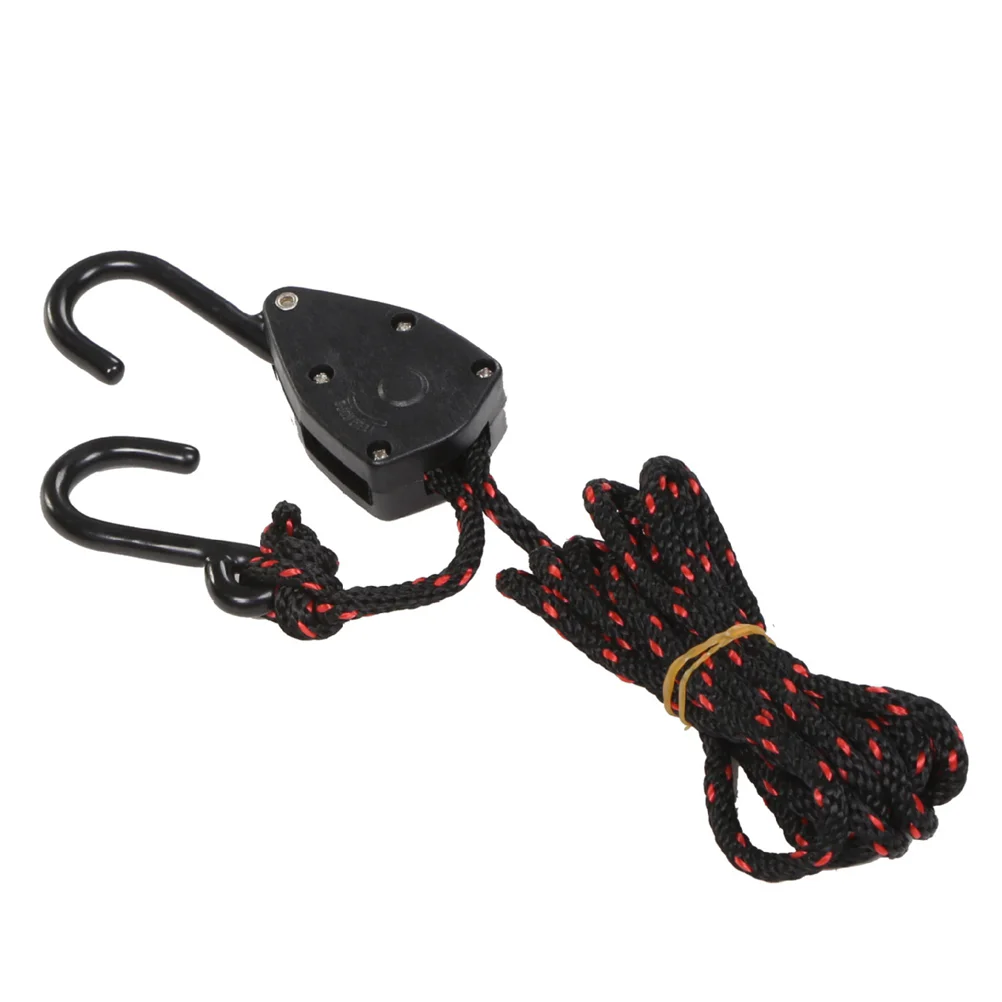 Грузовая веревочная вешалка с храповым механизмом, 2 шт. ремни для крепления каяка, регулируемая веревочная вешалка для каноэ Изображение 4