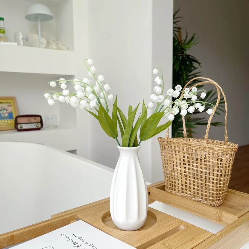 Маленькие вазы, Мини-вазы для цветов для домашнего декора в стиле бохо, Современный декор из травы для кухни гостиной, Ваза для центрального украшения Изображение 4