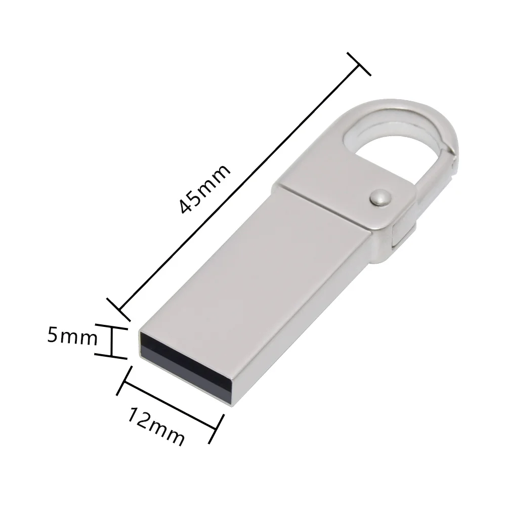 Модный Мини-USB-накопитель 4 ГБ 8 ГБ 16 ГБ Металлическая ручка-накопитель 32 ГБ 64 ГБ USB 2.0 Флэш-карта памяти Pendrive Подарок с логотипом на заказ Изображение 5