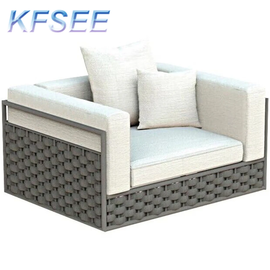 Садовое кресло для отдыха с мебелью из ротанга Kfsee со стороны бассейна Изображение 5